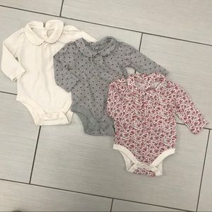 3 collar onesie set